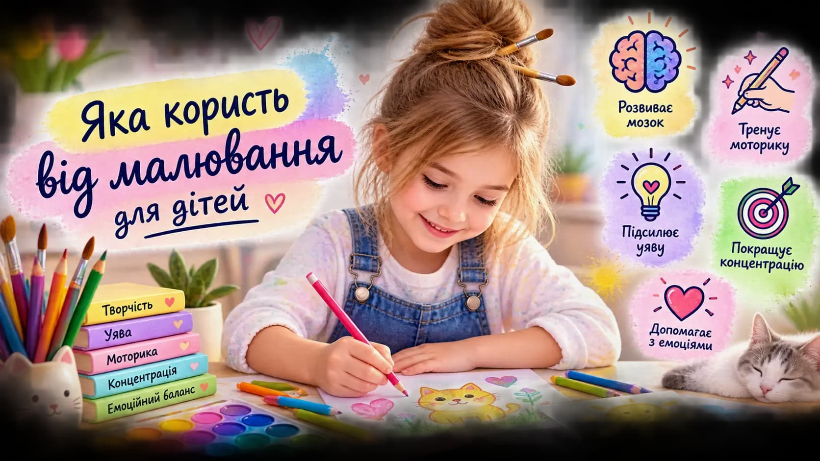 Яка користь від малювання для дітей