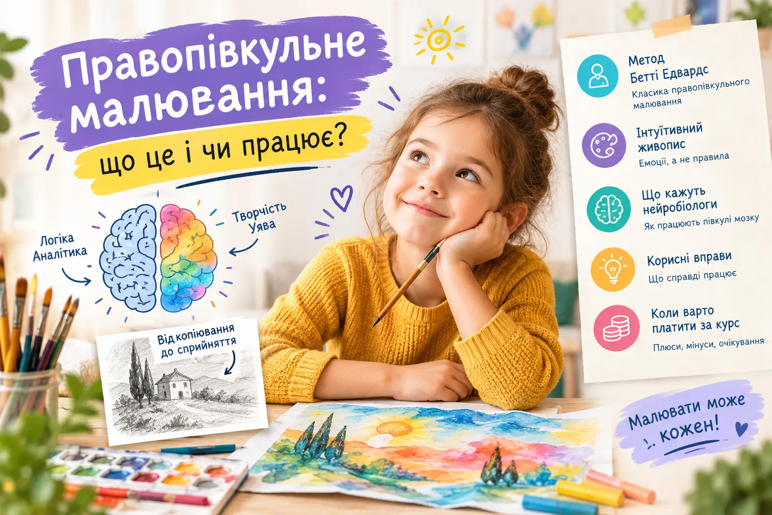 Малювання догори ногами: вправа з методу Бетті Едвардс